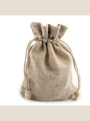 Woreczek Lniany Naturalny na Zioła