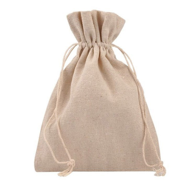 Woreczek Lniany 13x18 cm na Kamienie Zioła